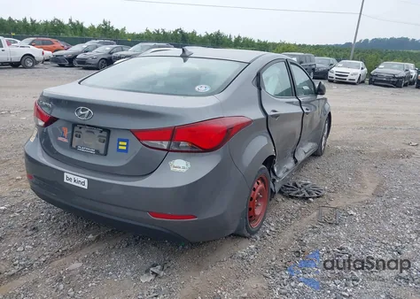 2014 Hyundai Elantra Se z USA, uszkodzony, nr VIN 5NPDH4AE3EH500174